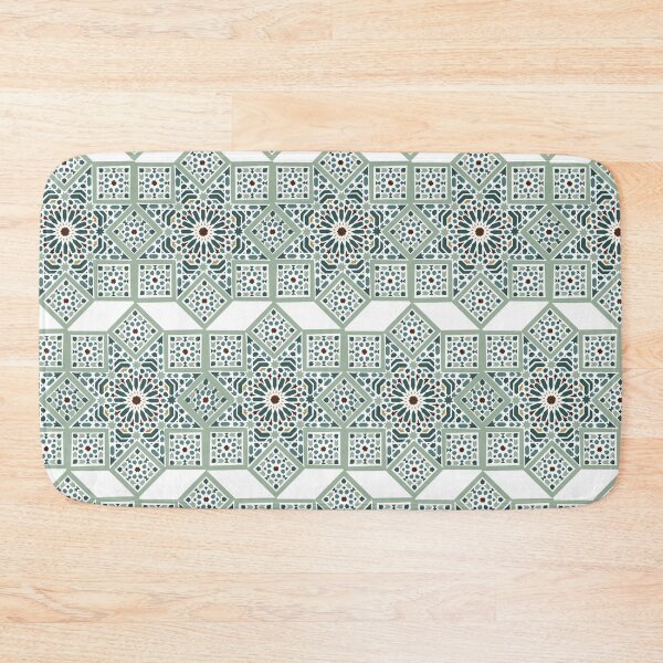 Item preview, Emerald Moroccan Geometric pattern designed and sold by MarrySArtwork.