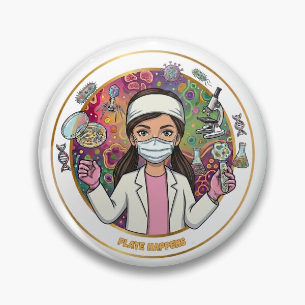 Item preview, Plate happens (microbiologist) designed and sold by Nurse Eve.