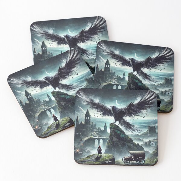 Item preview, "Raven Sentinel of the Forgotten Realm" designed and sold by Dogandesighn.