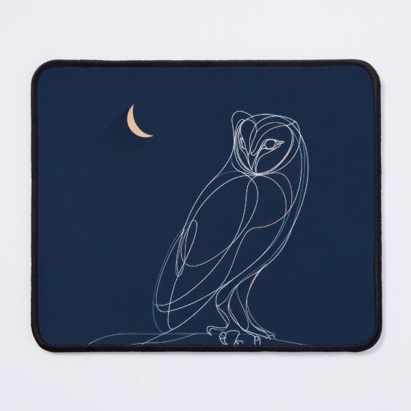 Item preview, Owl sits under crescent moon designed and sold by anytka.