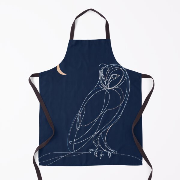 Item preview, Owl sits under crescent moon designed and sold by anytka.