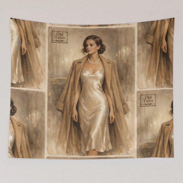 Item preview, Evening Silk Gala - Old Money Aesthetic designed and sold by bapupa.