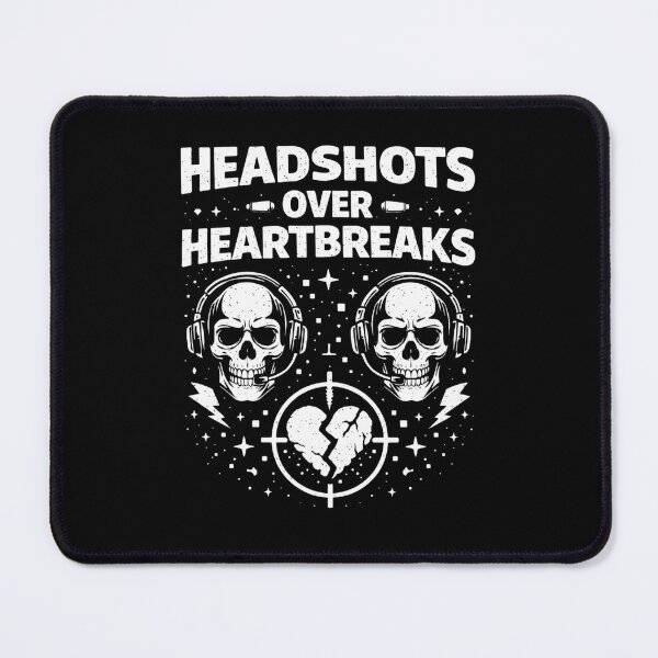 Item preview, Headshots Over Heartbreak – Gamer Quote designed and sold by JalwaWear.