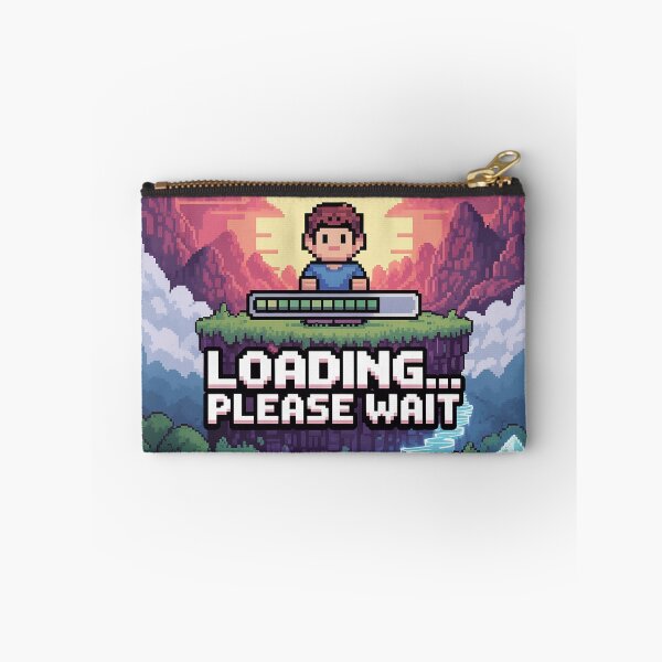Item preview, Loading… Please Wait – 8-Bit Pixel Gamer Meme designed and sold by roninlabstudio.
