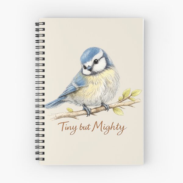 Item preview, Tiny but Mighty Blue Tit Bird Illustration designed and sold by ChirpInc.