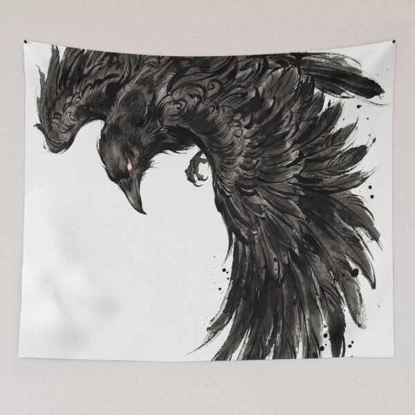 Item preview, Sumie Crow designed and sold by CalyCollab.