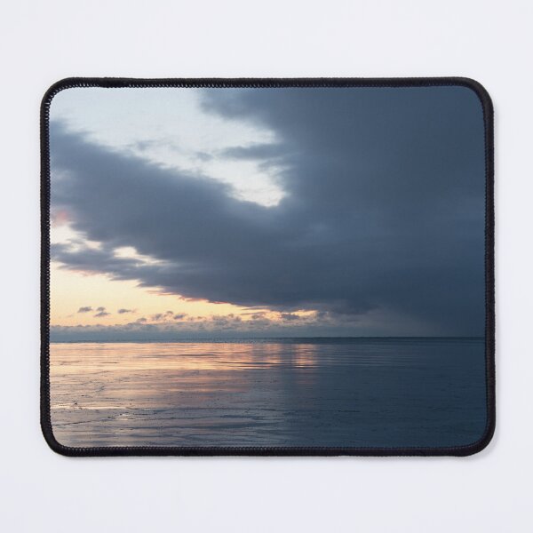 Item preview, Icy Cloudscape - Dramatic Sky Over Calm Freezing Waters designed and sold by Georgia Mizuleva.