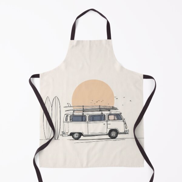 Item preview, Surfing van by the beach at sunset designed and sold by anytka.