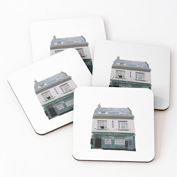 Item preview, Traditional British Pub Building Illustration – Vintage London Architecture Art designed and sold by Design by Nelif.