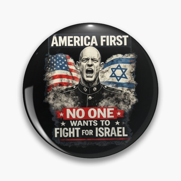 Item preview, Patriotic American Soldier Portrait With USA And Israel Flags Political Statement Art designed and sold by Taniyah Gomes.