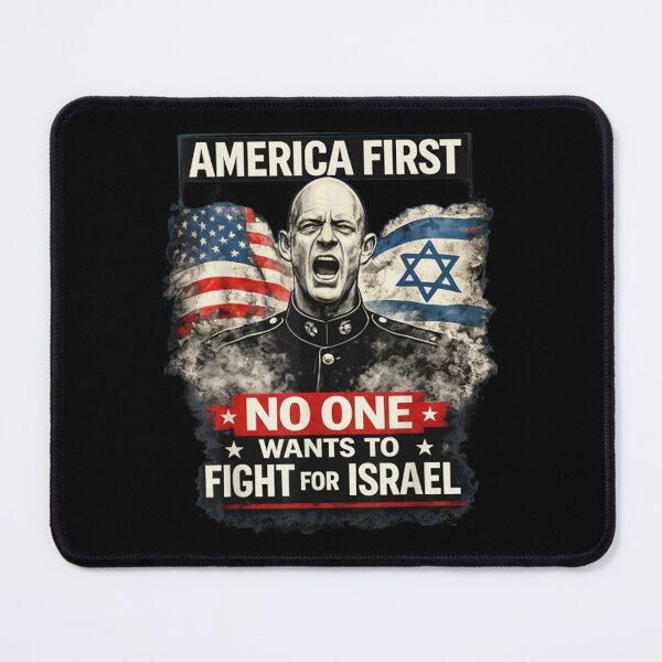 Item preview, Patriotic American Soldier Portrait With USA And Israel Flags Political Statement Art designed and sold by Taniyah Gomes.