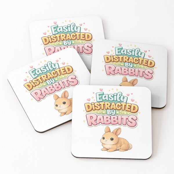 Item preview, easily distracted by rabbits designed and sold by SMadejArt.