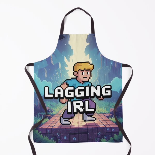 Item preview, Lagging IRL – Pixel Gamer Meme Shirt designed and sold by roninlabstudio.
