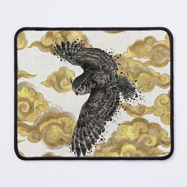 Item preview, Owl with Hannya Tattoo designed and sold by CalyCollab.