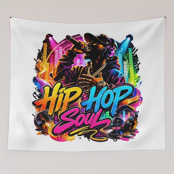 Item preview, Hip Hop Soul Neon Graffiti rap soul designed and sold by lorand-designs.