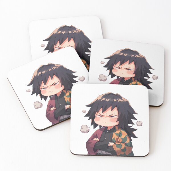 Item preview, Giyu Tomioka Demon Slayer Chibi Angry Stoic Hero designed and sold by 108Recordings.