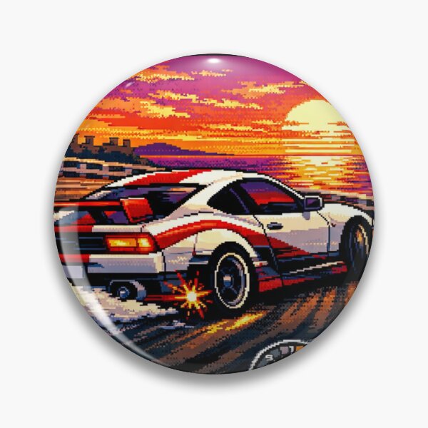 Item preview, 16-Bit Sunset Racing Pixel Art designed and sold by craftedd.