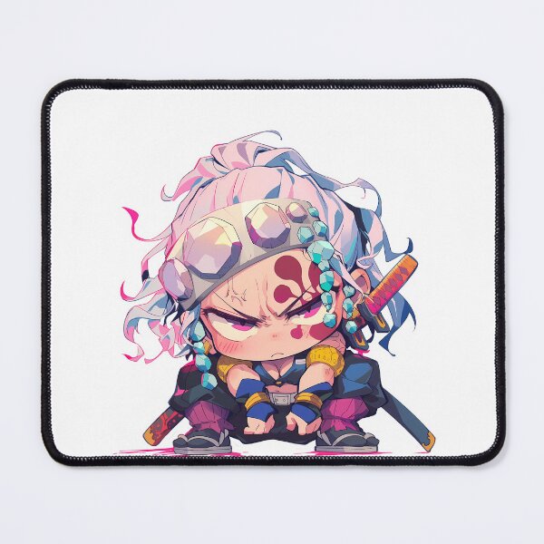 Item preview, Tengen Uzui Demon Slayer Chibi Angry Jeweled Headband designed and sold by 108Recordings.