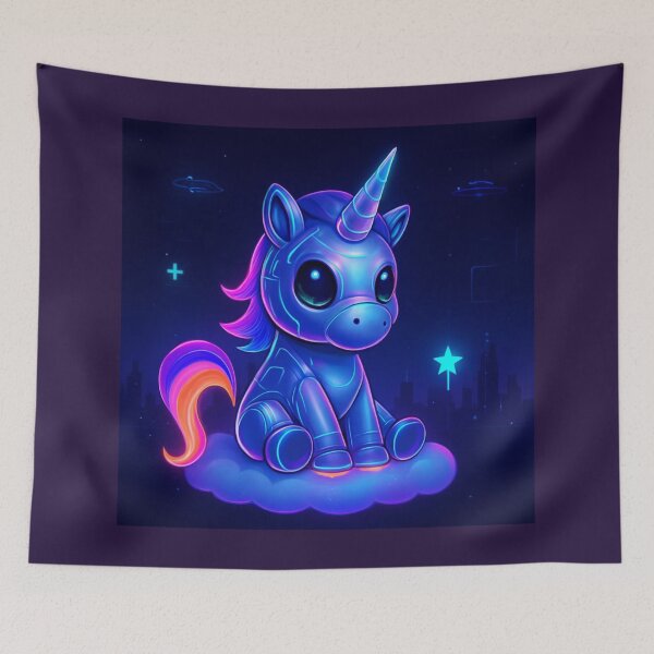 Item preview, Robot unicorn designed and sold by NubesDesignCH.