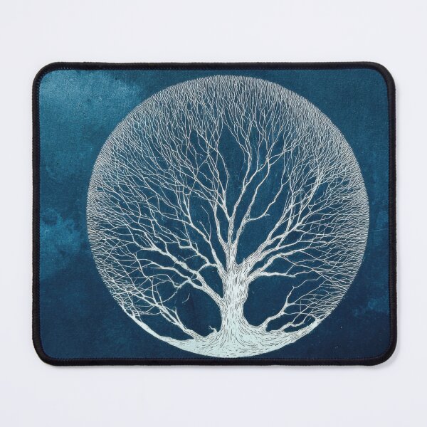 Item preview, Tree design on a blue background designed and sold by anytka.