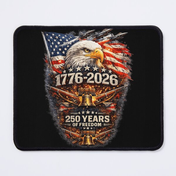Item preview, American Semiquincentennial 250 Years Of Freedom Patriotic Eagle And Liberty Bell Art designed and sold by Serene woods.