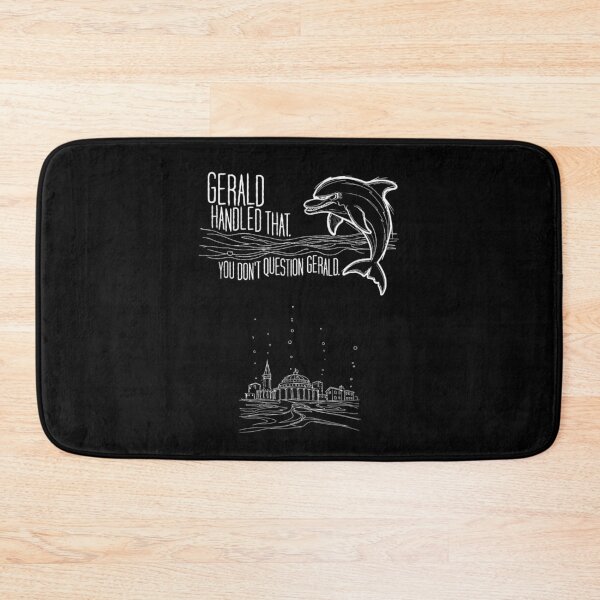 Item preview, Funny Gerald Handled That Question Nothing Surreal Dolphin Undersea City Sketch Art designed and sold by Serene woods.