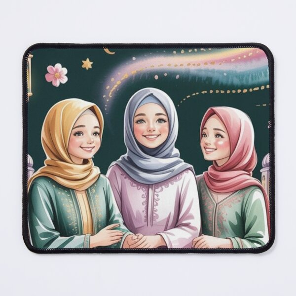 Item preview, Dreamy watercolor Eid Mubarak illustration designed and sold by CrystalCove11.