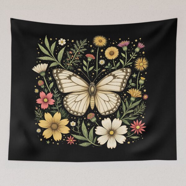 Item preview, Butterfly with colorfull colors and dark background designed and sold by Creative Line Prints.