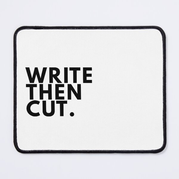 Item preview, Write Then Cut Minimal Writer Manifesto Typography Poster designed and sold by PKDWriterMerch.