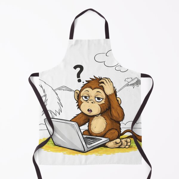 Item preview, Confused Monkey – Mood Cartoon designed and sold by KumarGandhi.