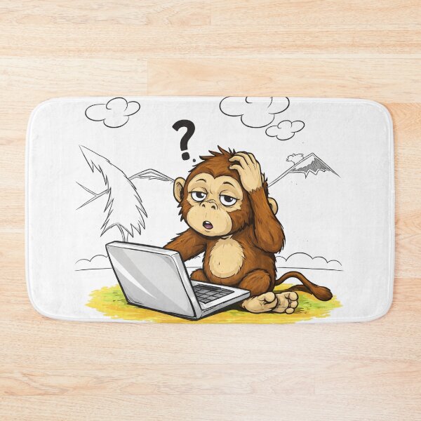 Item preview, Confused Monkey – Mood Cartoon designed and sold by KumarGandhi.