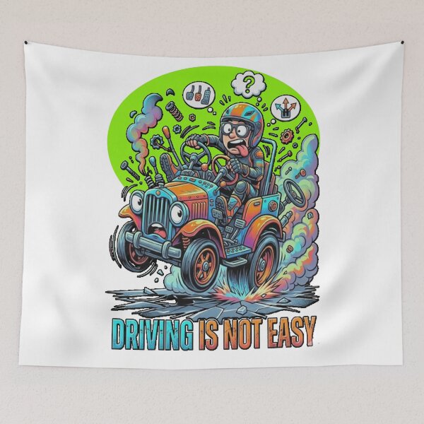 Item preview, Driving is not Easy designed and sold by Fit On.