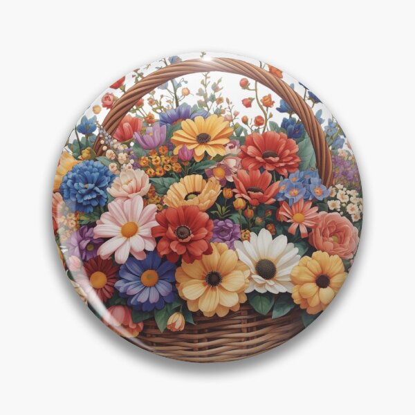 Item preview, Flowers Garden  Basket Sticker, Garden Magnets   designed and sold by colorleafz.