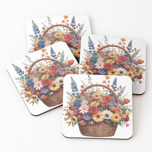 Item preview, Flowers Garden  Basket Sticker, Garden Magnets   designed and sold by colorleafz.