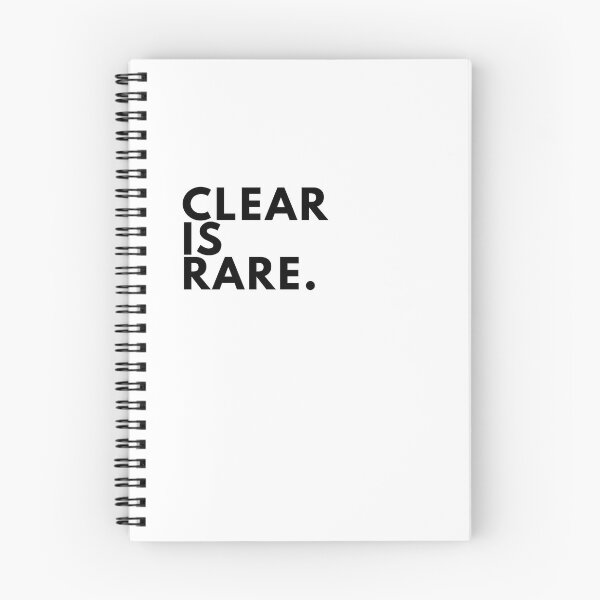 Item preview, Clear Is Rare Minimal Writer Manifesto Typography Poster designed and sold by PKDWriterMerch.