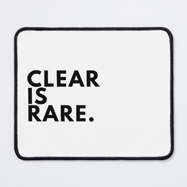 Item preview, Clear Is Rare Minimal Writer Manifesto Typography Poster designed and sold by PKDWriterMerch.