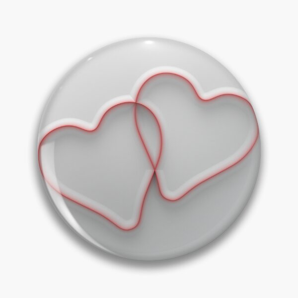 Item preview, Two three-dimensional hearts in white and red designed and sold by lathspell.