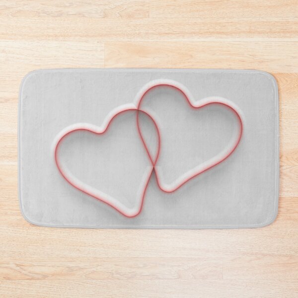Item preview, Two three-dimensional hearts in white and red designed and sold by lathspell.