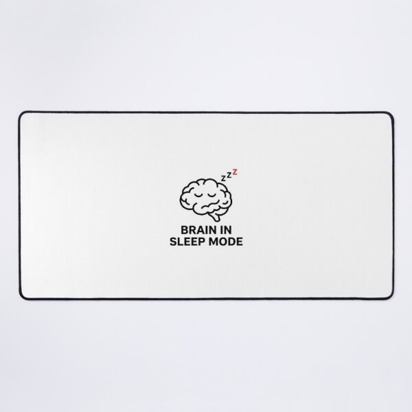 Item preview, Brain In Sleep Mode Sticker – Funny Burnout Humor – Minimal Sleepy Brain Design designed and sold by Vegasstickers.