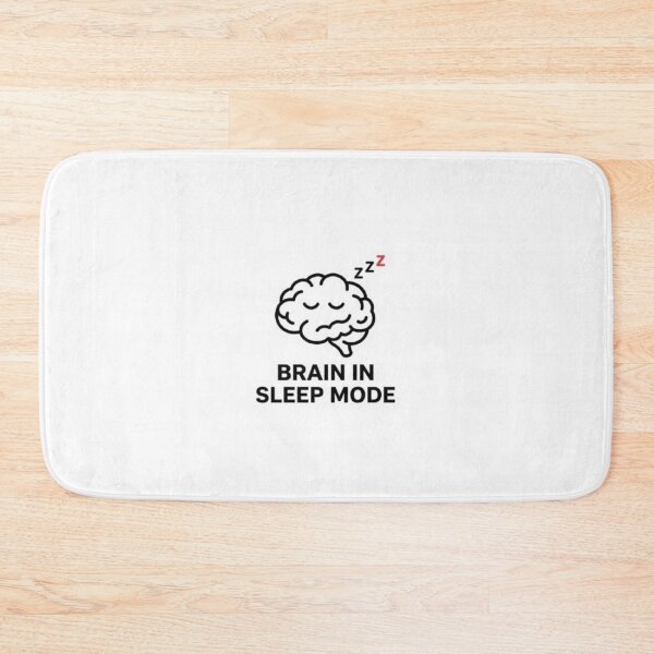 Item preview, Brain In Sleep Mode Sticker – Funny Burnout Humor – Minimal Sleepy Brain Design designed and sold by Vegasstickers.