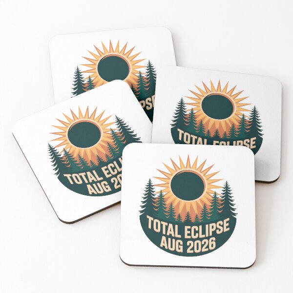 Item preview, Total Solar Eclipse August 2026 Vintage Forest Graphic designed and sold by TanyaRe.