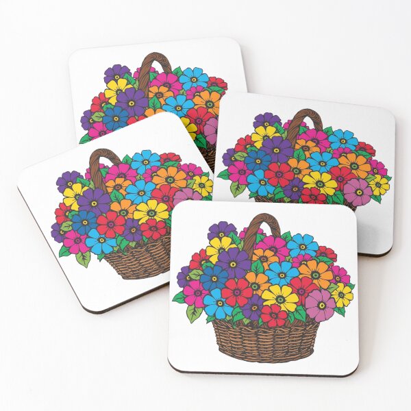 Item preview, GardenFlowers Basket Sticker, Garden Magnets   designed and sold by colorleafz.