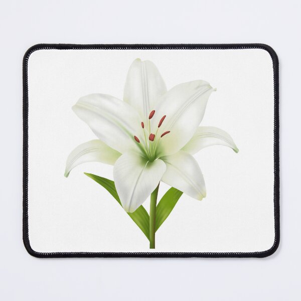 Item preview, Elegant White Lily Flower Illustration - Pure Floral Design designed and sold by poonzapoon.