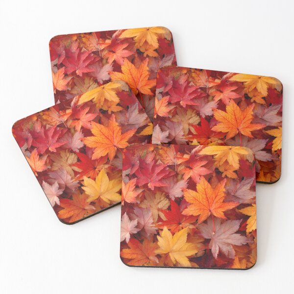 Item preview, Orange maple leaves designed and sold by Newrealis.