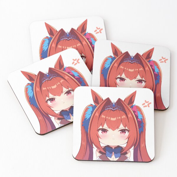 Item preview, Daiwa Scarlet Uma Musume Pretty Derby Chibi Angry Horse Girl designed and sold by 108Recordings.