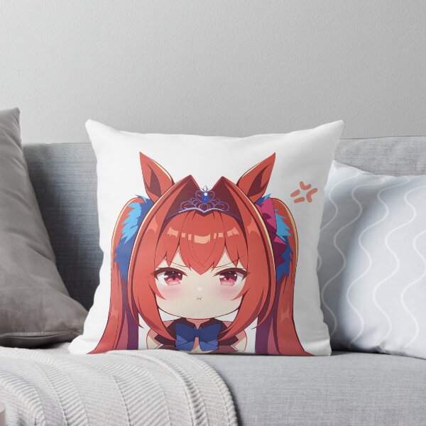 Item preview, Daiwa Scarlet Uma Musume Pretty Derby Chibi Angry Horse Girl designed and sold by 108Recordings.