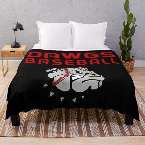 Item preview, Angry Bulldog Mascot With Baseball Stitches Head Dawgs Sports Team Graphic Art designed and sold by River Silva.