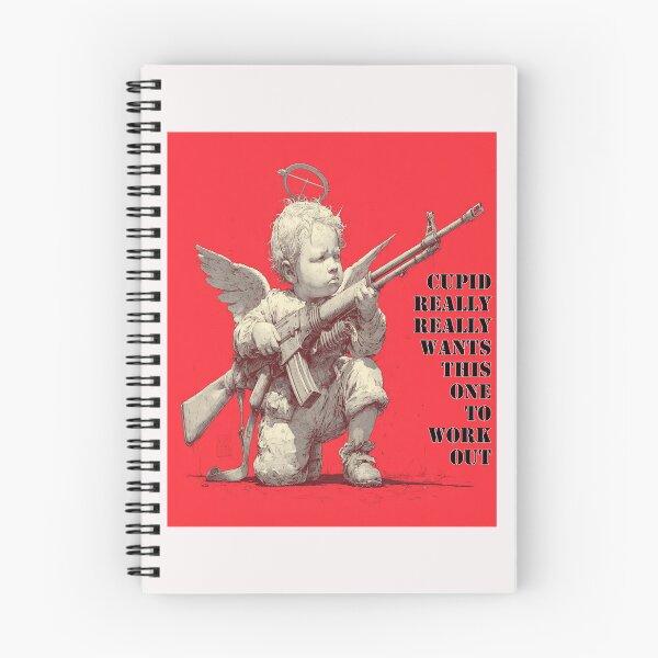 Item preview, Cupid Locked & Loaded – Fierce Love Warrior Baby Cupid designed and sold by Ignorant-Artist.