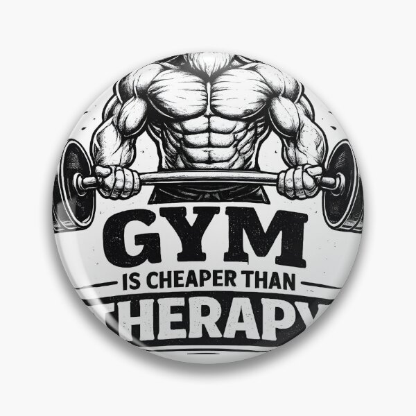 Item preview, Gym Is Cheaper Than Therapy – Funny Fitness Gym Saying designed and sold by Mavriboy.