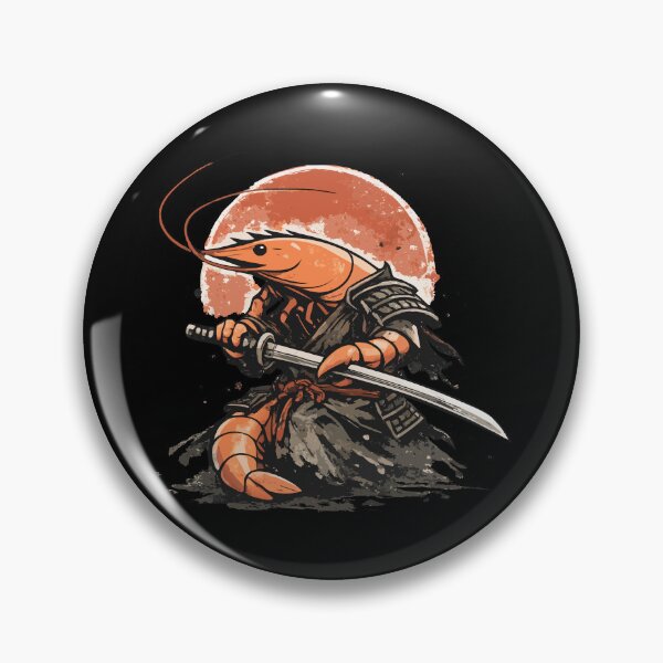 Item preview, Big Prawn Warrior – Samurai Shrimp Japanese Style Funny Samurai T-Shirt designed and sold by TomoMadeIt.